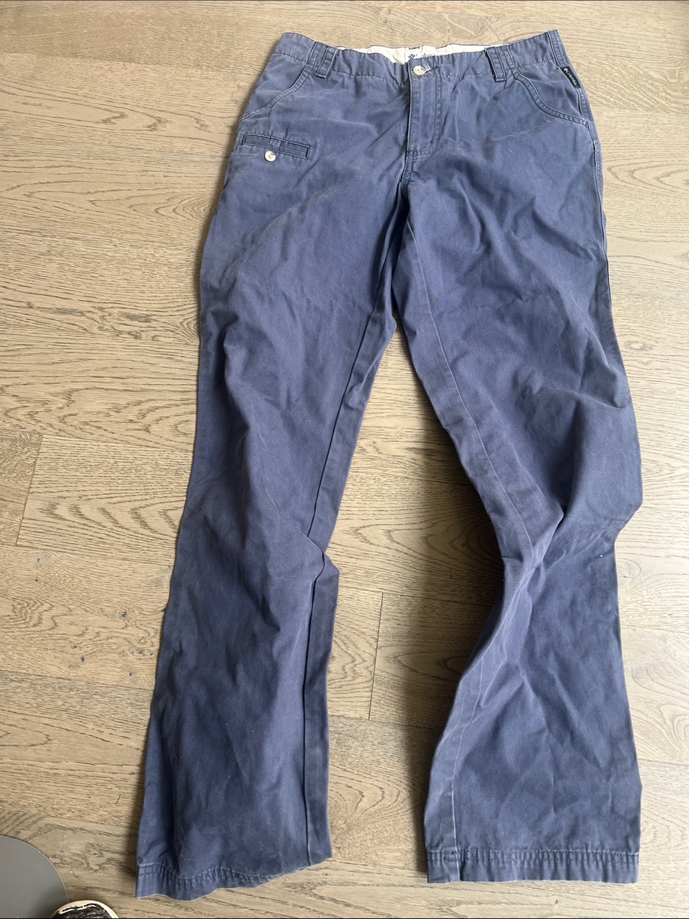 Columbia Straight Leg Pants Camp Chino in Navy Blue - size 4